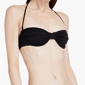 Melissa Odabash Barbados Bandeau Bikini Top Black IT 46 / US 10 NWT $155